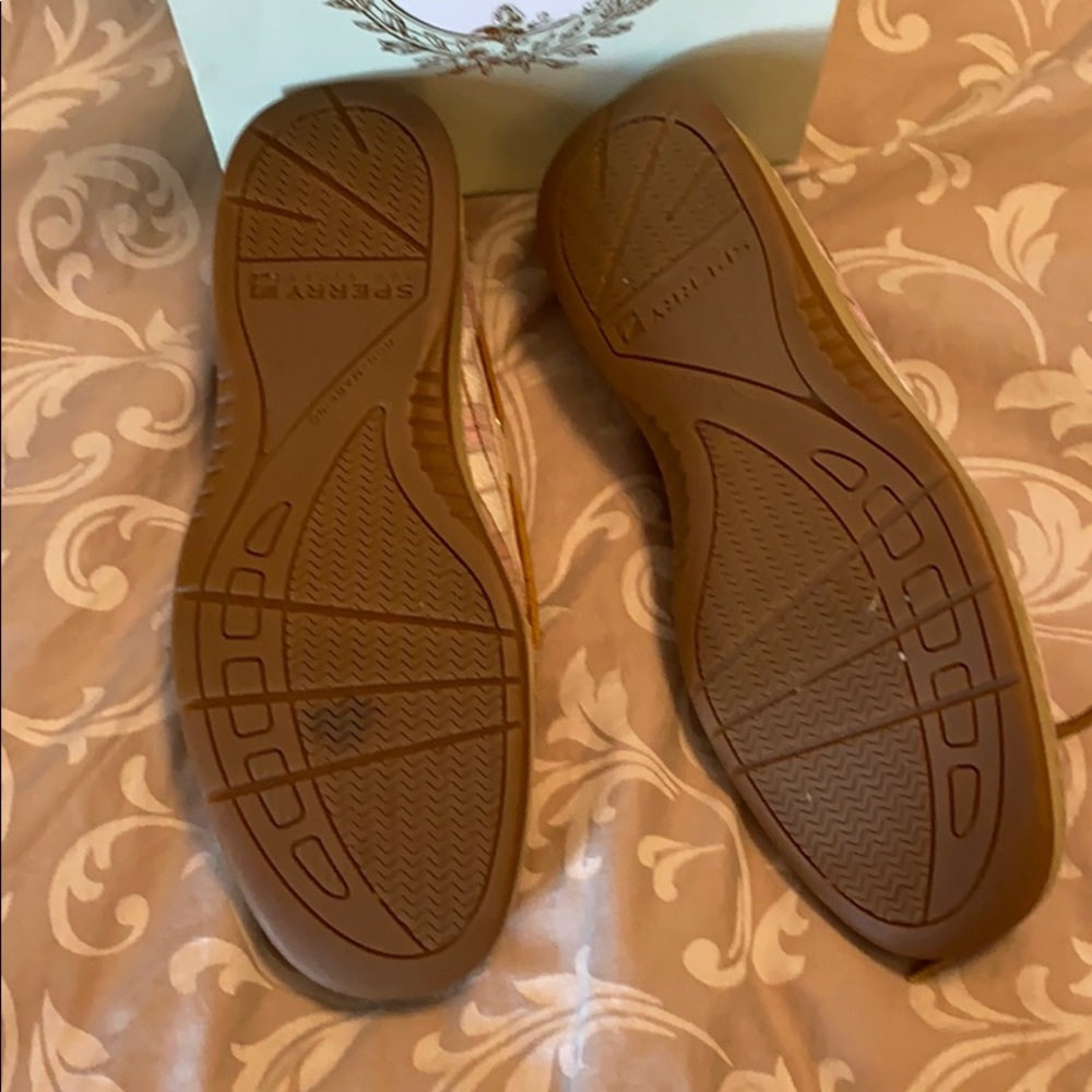 Sperry Angelfish Boat Shoes Oatpinic Plaid Sz 7M - Picture 5 of 6